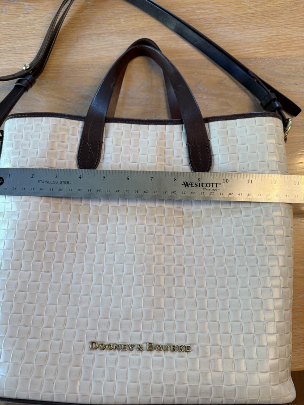 Dooney & Bourke Liliana  Woven Leather Tote - Picture 6 of 12